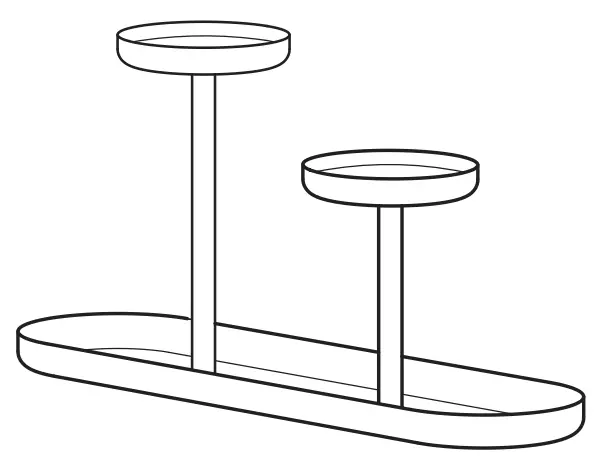 IKEA CHILISTRAN 9 1 2 Inch Plant Stand