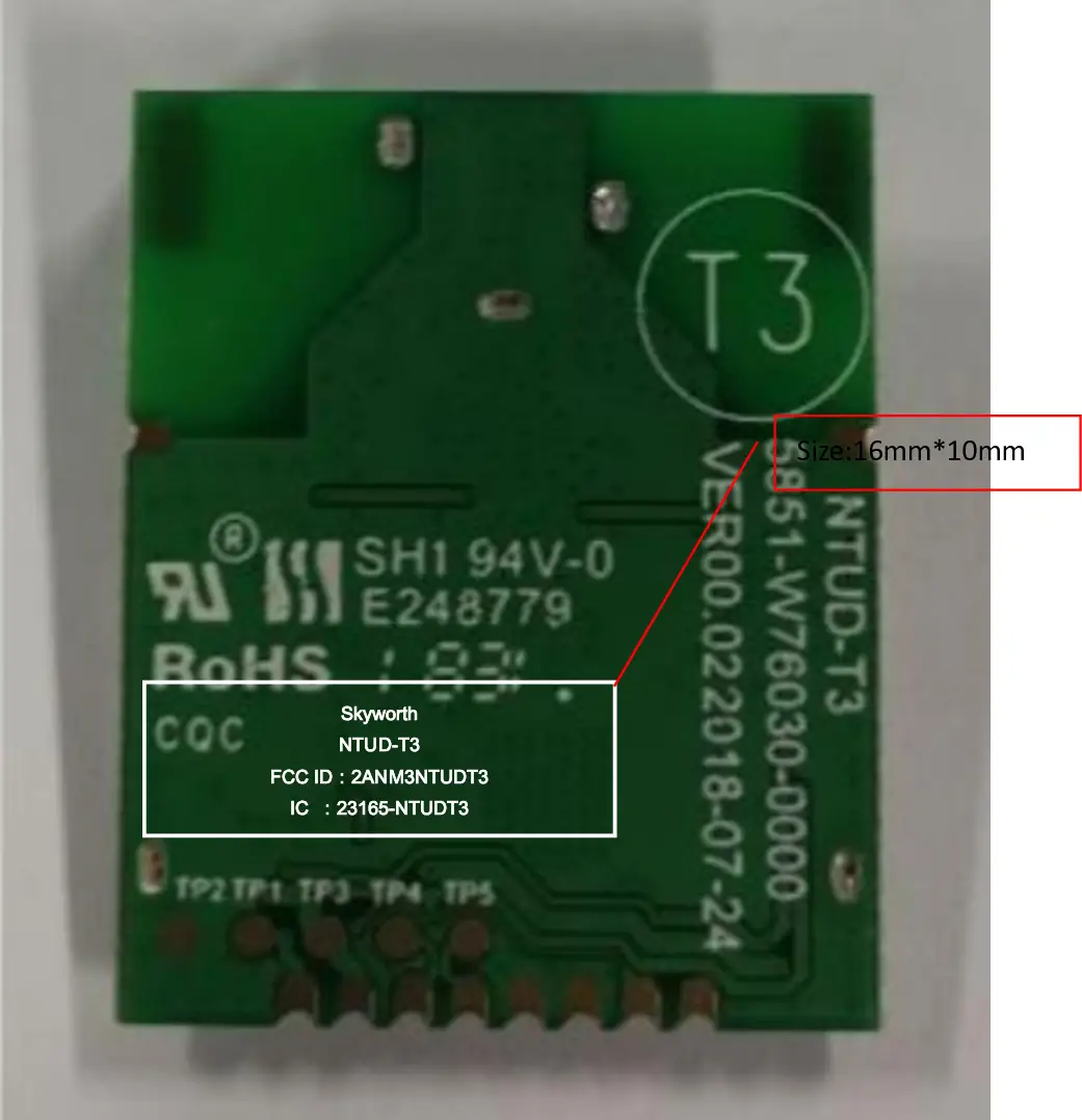 Shenzhen Chuangwei Rgb Electronics NTUD-U3 Wireless Module