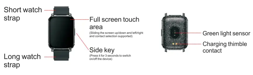 Srichpk P40D Intelligent Sports Watch-