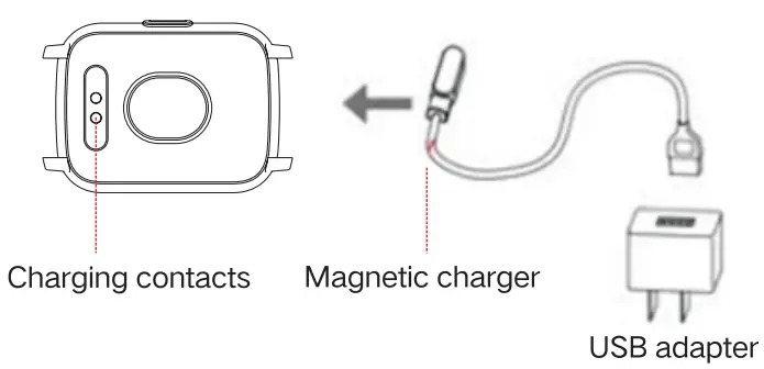 Srichpk P40D Intelligent Sports Watch-diagram