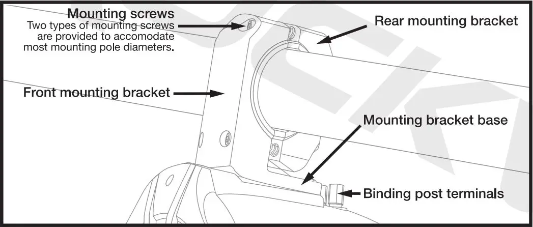ROCKVILLE Tower Speakers - Mounting Bracket