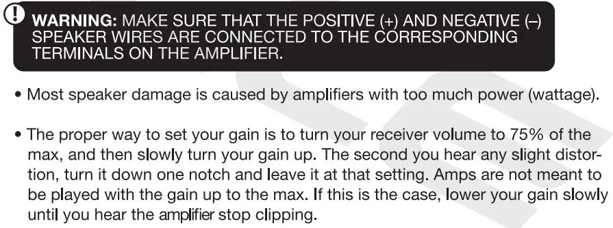 ROCKVILLE Tower Speakers -Warning