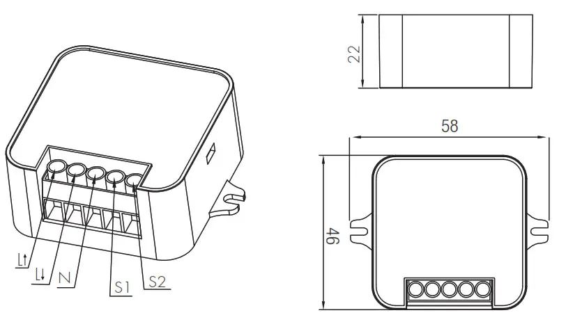 HYTRONIK HBTD8200S Bluetooth Switch- Installation