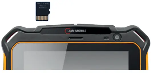 i Safe MOBILE M93A01 IS930 RG-INSTALLATION OF THE microSD CARD