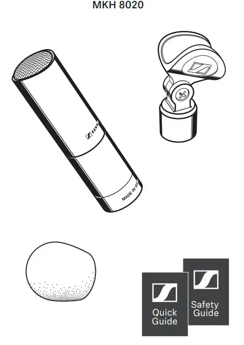 SENNHEISER MKH 8020 Compact Omnidirectional Condenser Microphone Stereoset User Guide - In the box