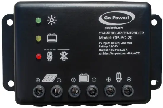 Go Power GP-PC-10/IP68 Potted PWM Solar Controllers