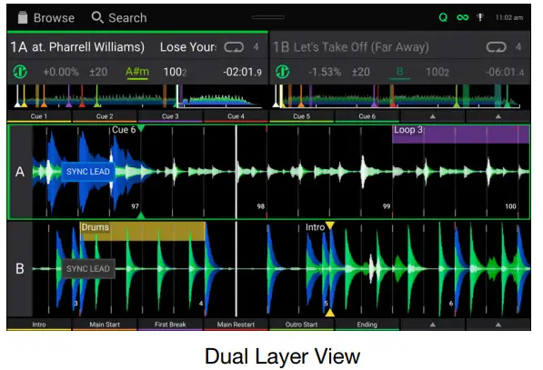 DENON DJ SC6000 Prime Professional DJ Media Player with Touch Screen - Control Center