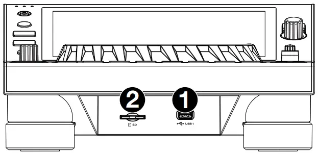 DENON DJ SC6000 Prime Professional DJ Media Player with Touch Screen - Front Panel