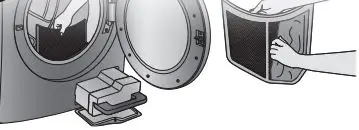 Whirlpool WHD862CHCS Closet Depth Front Load Heat Pump Dryer User Guide - CLEAN LINT SCREEN