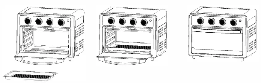 Chefavor MGKQ21X01 Air Fryer Toaster Oven Fig3
