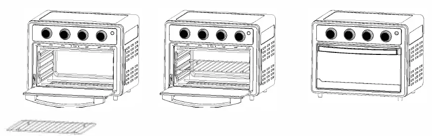 Chefavor MGKQ21X01 Air Fryer Toaster Oven Fig4