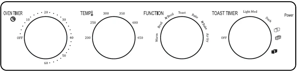 Chefavor MGKQ21X01 Air Fryer Toaster Oven Fig6