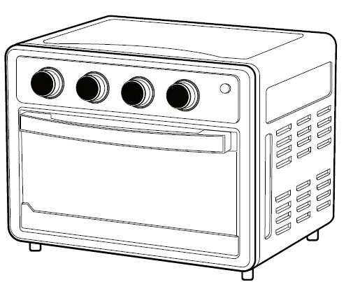 Chefavor MGKQ21X01 Air Fryer Toaster Oven Product