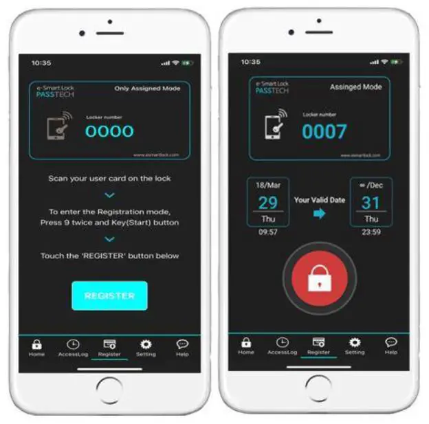 PASSTECH SL600E RF Locker Lock fig 5