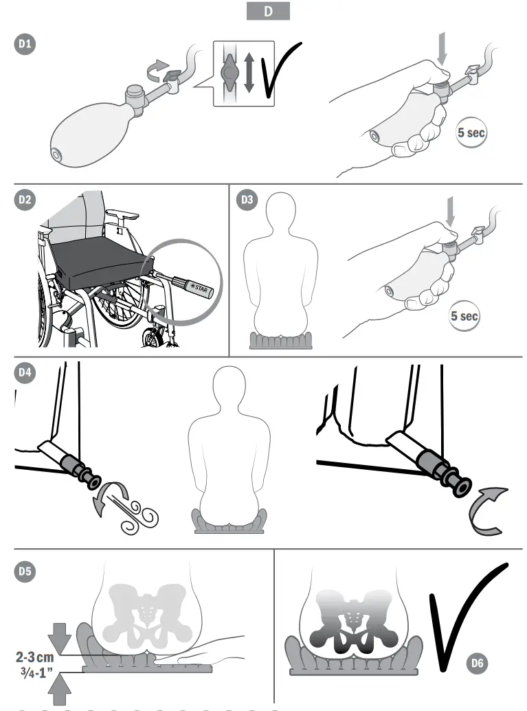 Star by Etac Starlock StarLock 5 cm2 Inch - parts 3