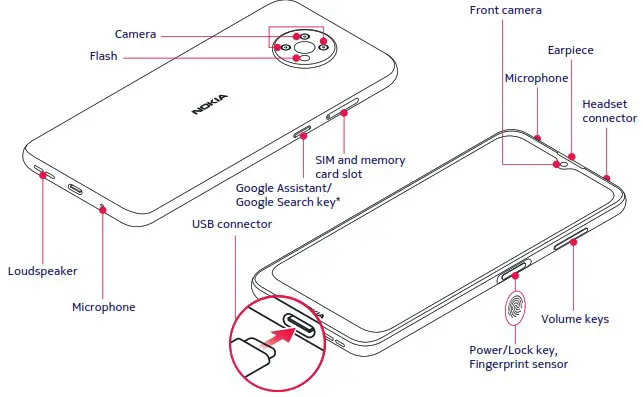 NOKIA TA 1334 G10 Smartphone - cover page
