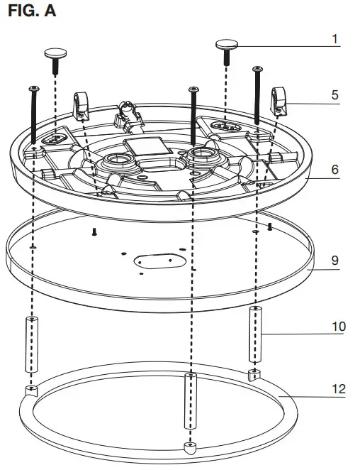 Gasmate EH240 Bar Table Electric Heater - FIG A