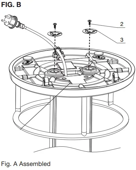 Gasmate EH240 Bar Table Electric Heater - FIG B