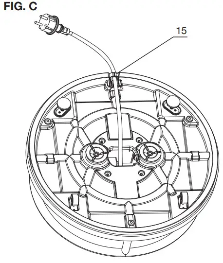 Gasmate EH240 Bar Table Electric Heater - FIG C