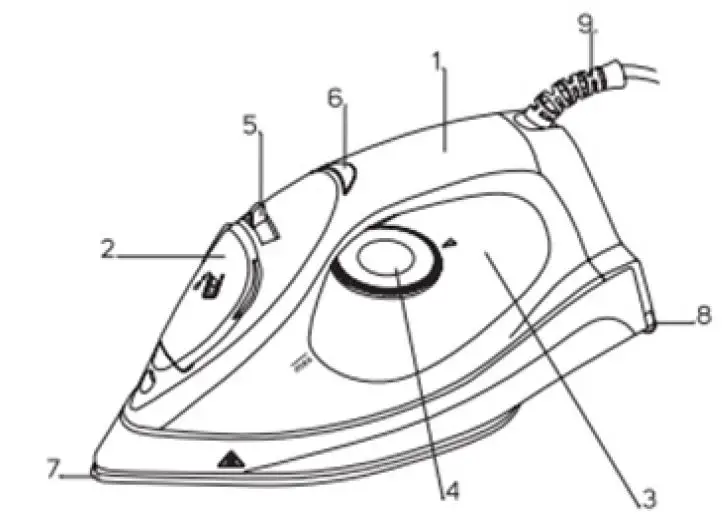 mellerware -23120A- Glide- II- 1200W Steam- Iron-fig 2