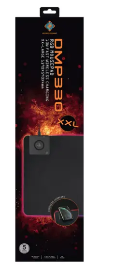 DELTACO GAM-124 RGB Mousepad XXL with Fast Wireless Charging - fig