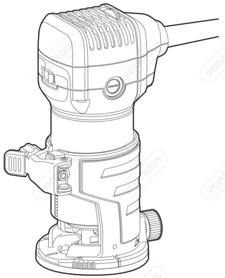 VonHaus 3515301 Compact Palm Router Saw