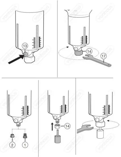 VonHaus 3515301 Compact Palm Router Saw - BIT ASSEMBLY