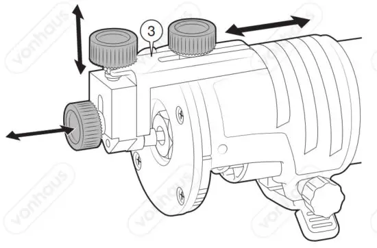 VonHaus 3515301 Compact Palm Router Saw - CURVED EDGE GUIDE