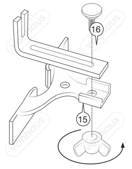 VonHaus 3515301 Compact Palm Router Saw - STRAIGHT GUIDE ASSEMBL