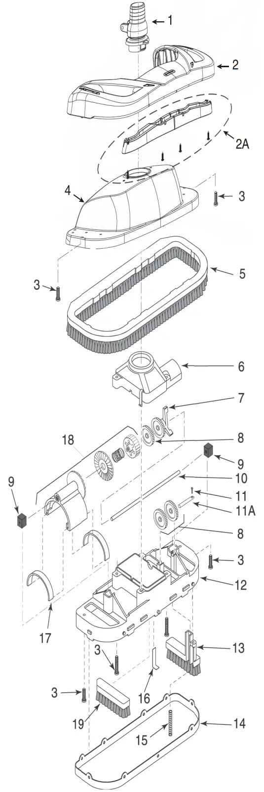 PENTAIR 79011359 Dorado Automatic Pool Cleaner - Parts