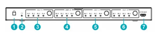 DIGITUS DS-55511 -4x4- HDMI- Matrix -Switch -4K-60Hz -1