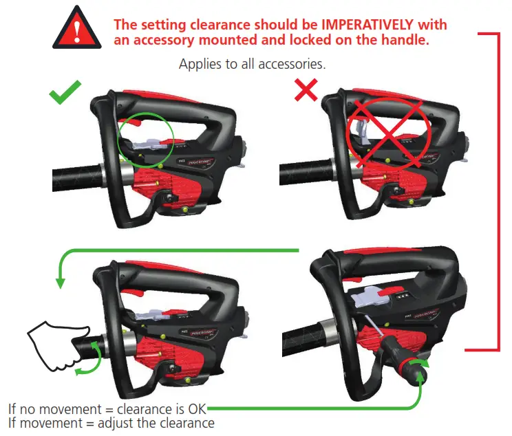 INFACO EC1700 Powercoup - SETTING CLEARANCE 1