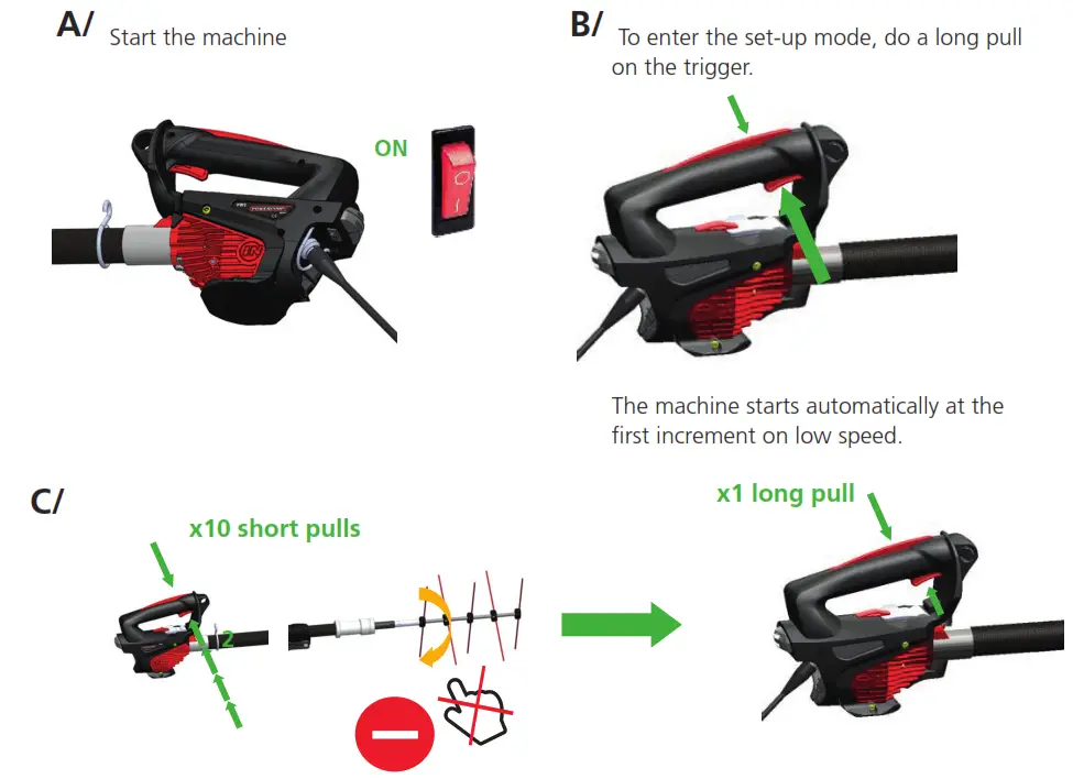 INFACO EC1700 Powercoup - SETTING CLEARANCE 3