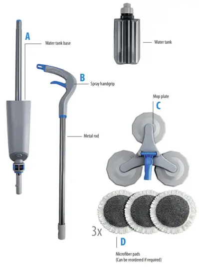 Pro Idee 232574 Microfibre Spray Mop - ARTSLIST
