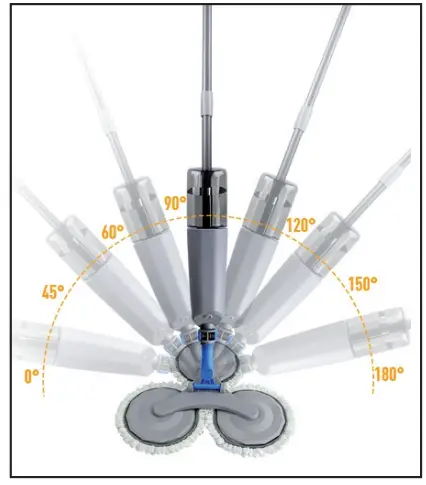 Pro Idee 232574 Microfibre Spray Mop - Flexiblyrotatable