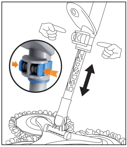 Pro Idee 232574 Microfibre Spray Mop - heightadjustment