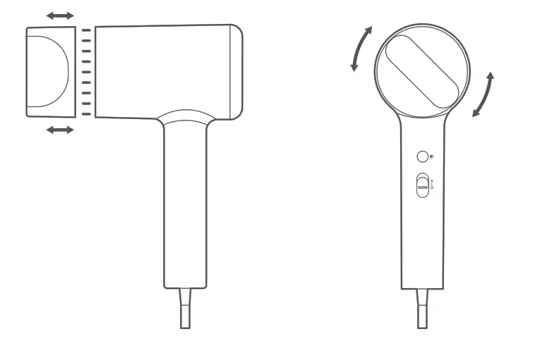 MI Ionic Hair Dryer a magnetic