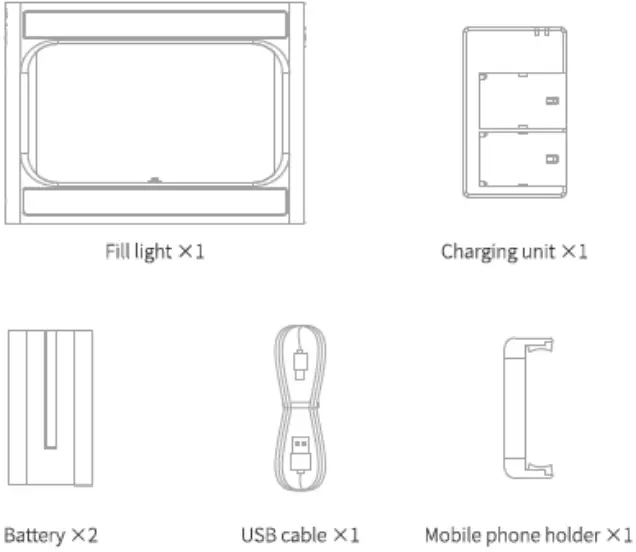 NEEWER RGB-A111 Smartphone Cage Type LED Light - Fig