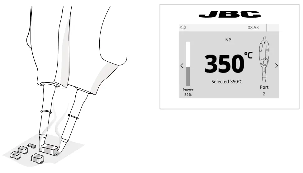JBC NASE-9C (100V) 2-Tool Nano Rework Station-fig18