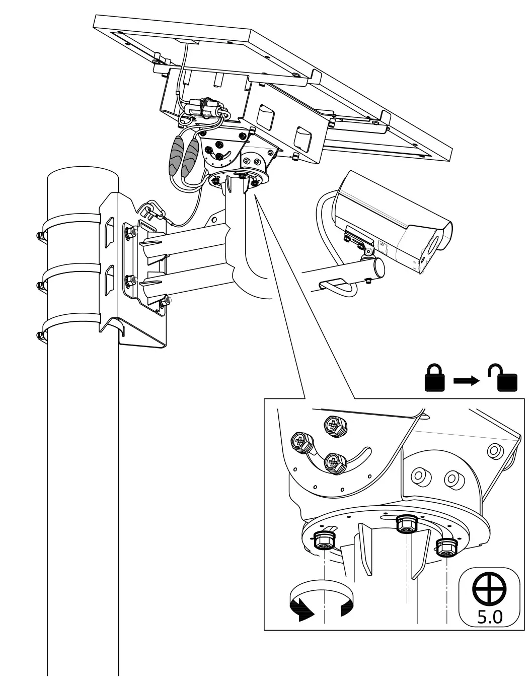 HIKVISION DS-2XS6A25G0-I Solar Network Camera - figure 3.1