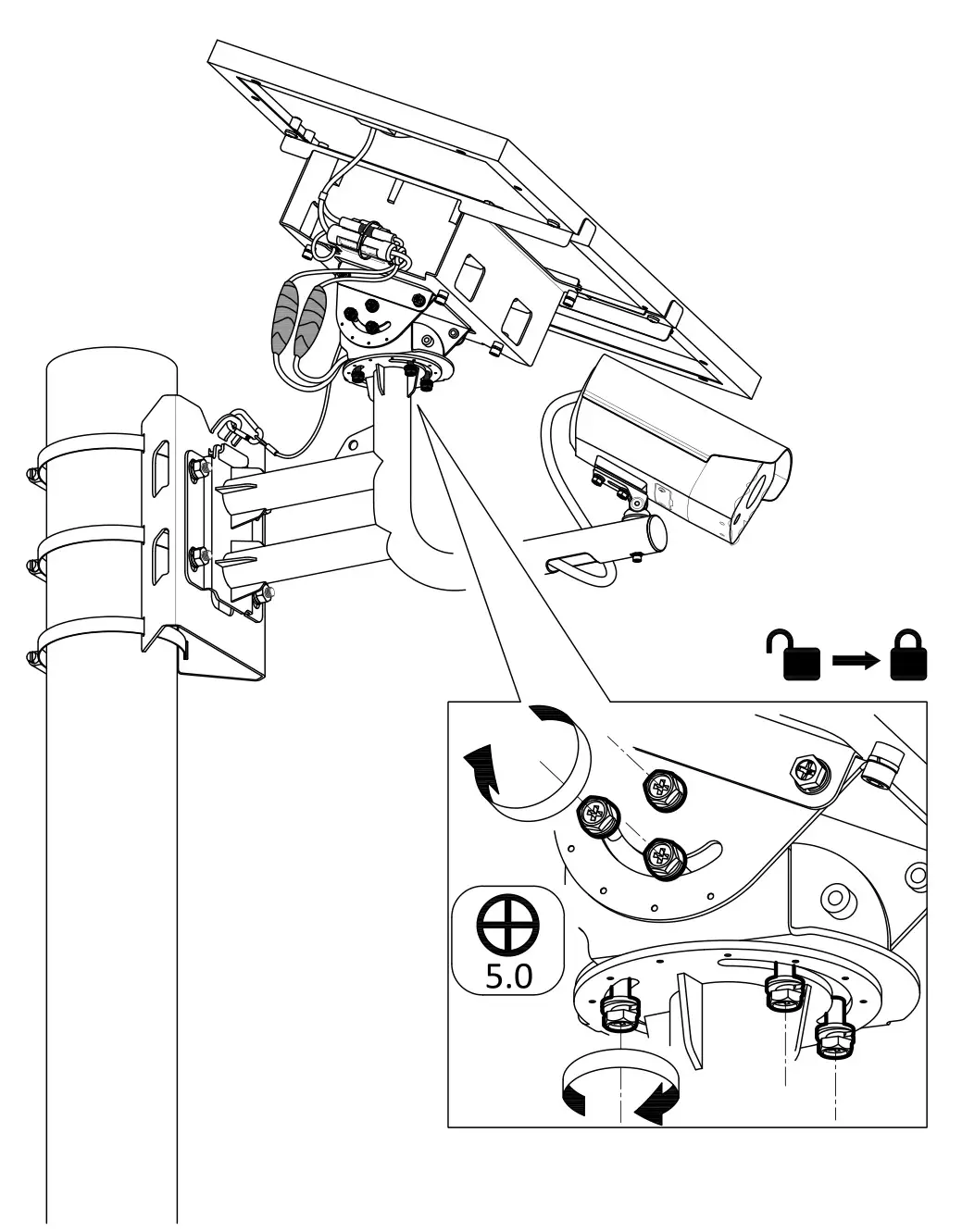 HIKVISION DS-2XS6A25G0-I Solar Network Camera - figure 3.4