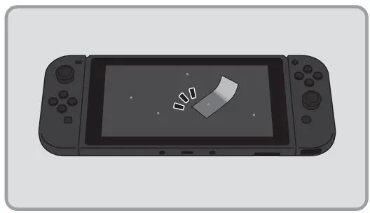 NINTENDO Carrying Case and Screen Protector User Manual - Use the included dirt-removing sticker to remove dirt, dust and fingerprints