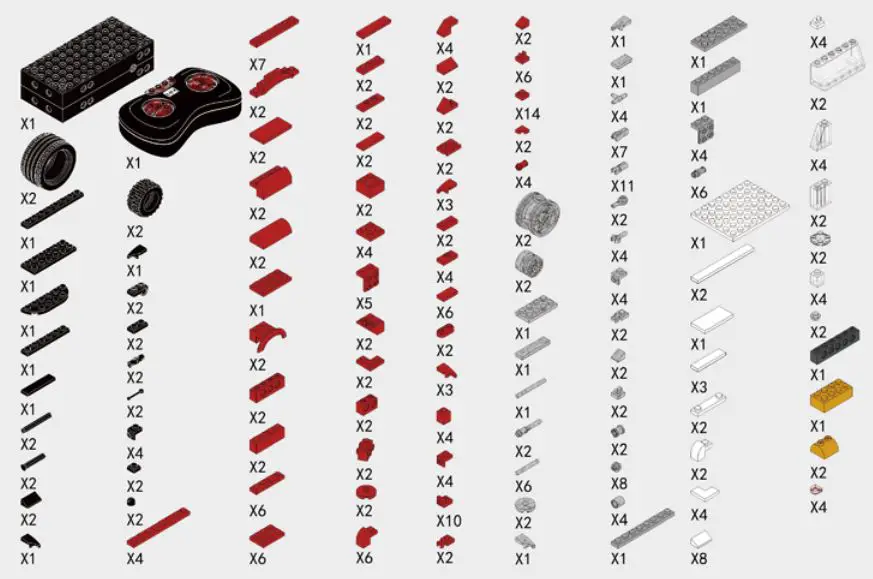 ALPHA GROUP 389104 Buildable Remote Control Vehicle Instruction Manual - Accessories