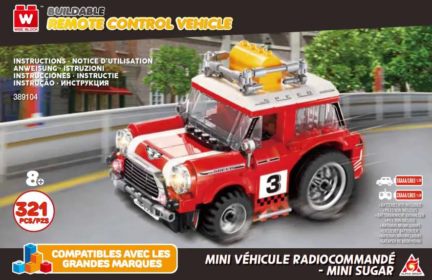 ALPHA GROUP 389104 Buildable Remote Control Vehicle Instruction Manual