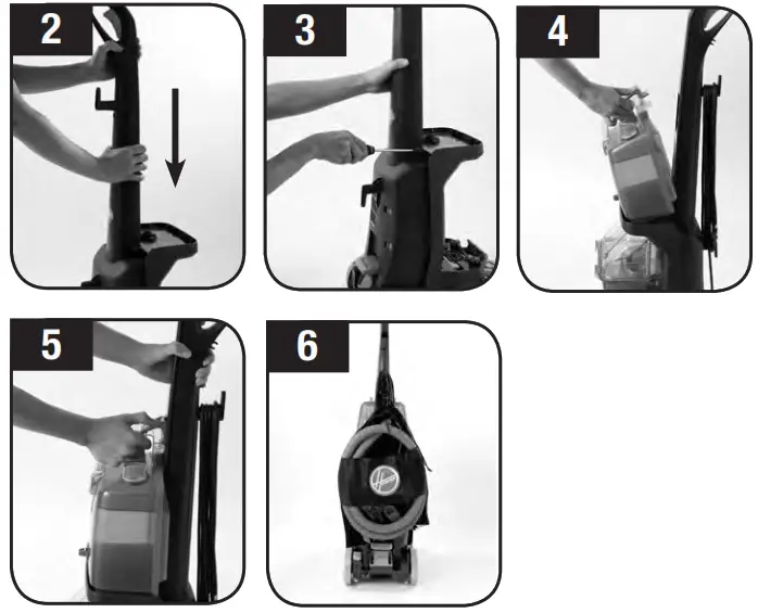 HOOVER 50 power scrub carpet washer - HOW TO ASSEMBLE