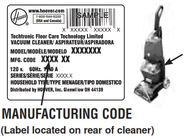 HOOVER 50 power scrub carpet washer - fig1