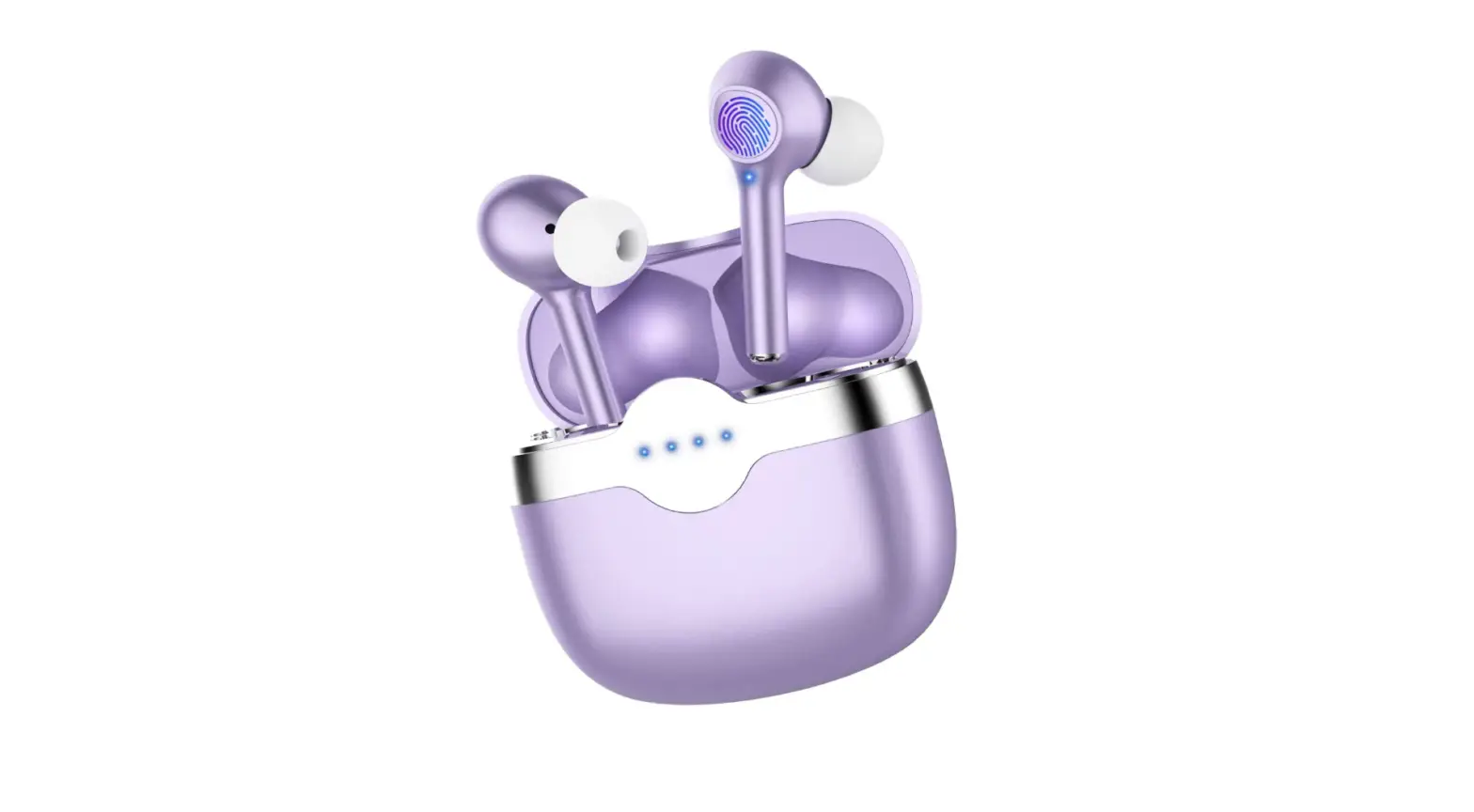 Wireless Earbuds Bluetooth 5.3 Ear Buds 4-mics Clear Call Enc Noise Cancelling Headphones-complete Features/instruction Guide