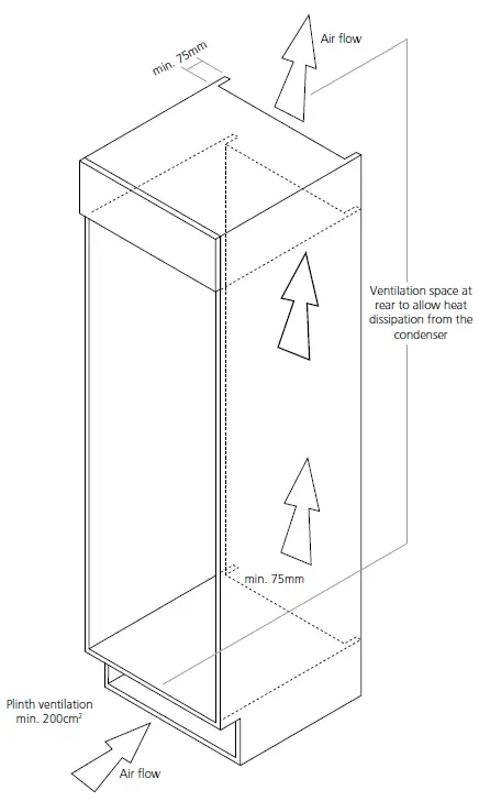 caple-RI5505-Built-In-50-by-50-Fridge-Freezer-fig2