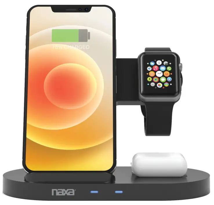 nava NAP-5003 3-in-1 Smart Wireless Charging System