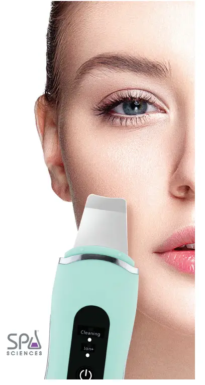 LELA 850003115948 Spa Sciences 4-in-1 Ultrasonic Deep Cleaning Skin Spatula